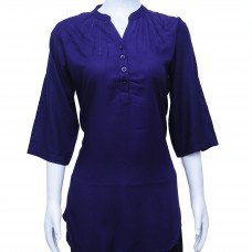 Imported Rayon Top without print - Blue